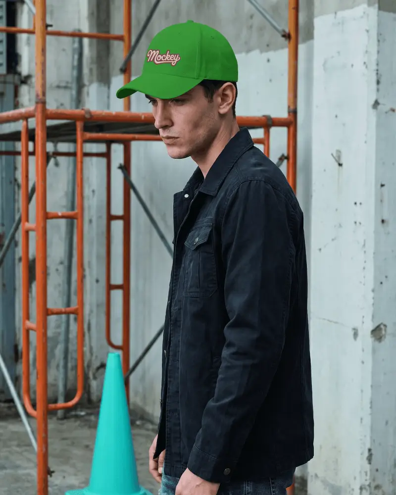 Urban Streetwear Style Cap Mockup With Adjustable Closure For A Customized Comfortable Fit For Men