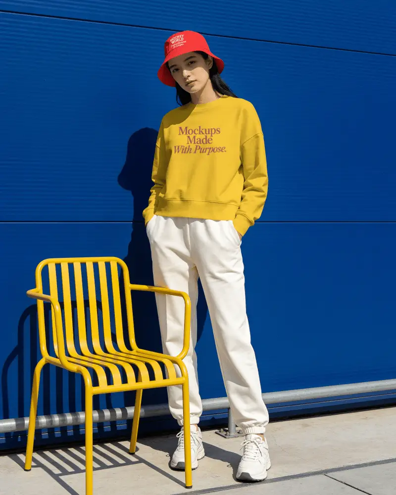 Stylish Bucket Hat Mockup For Summer Outdoor Adventures And Casual Streetwear Fashion Trends