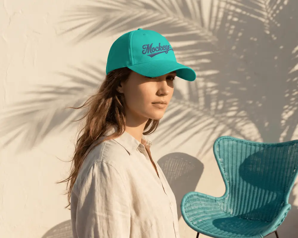Trendy Women Cap Mockup With Adjustable Fit Suitable For Sporty And Casual Fashion Ensembles
