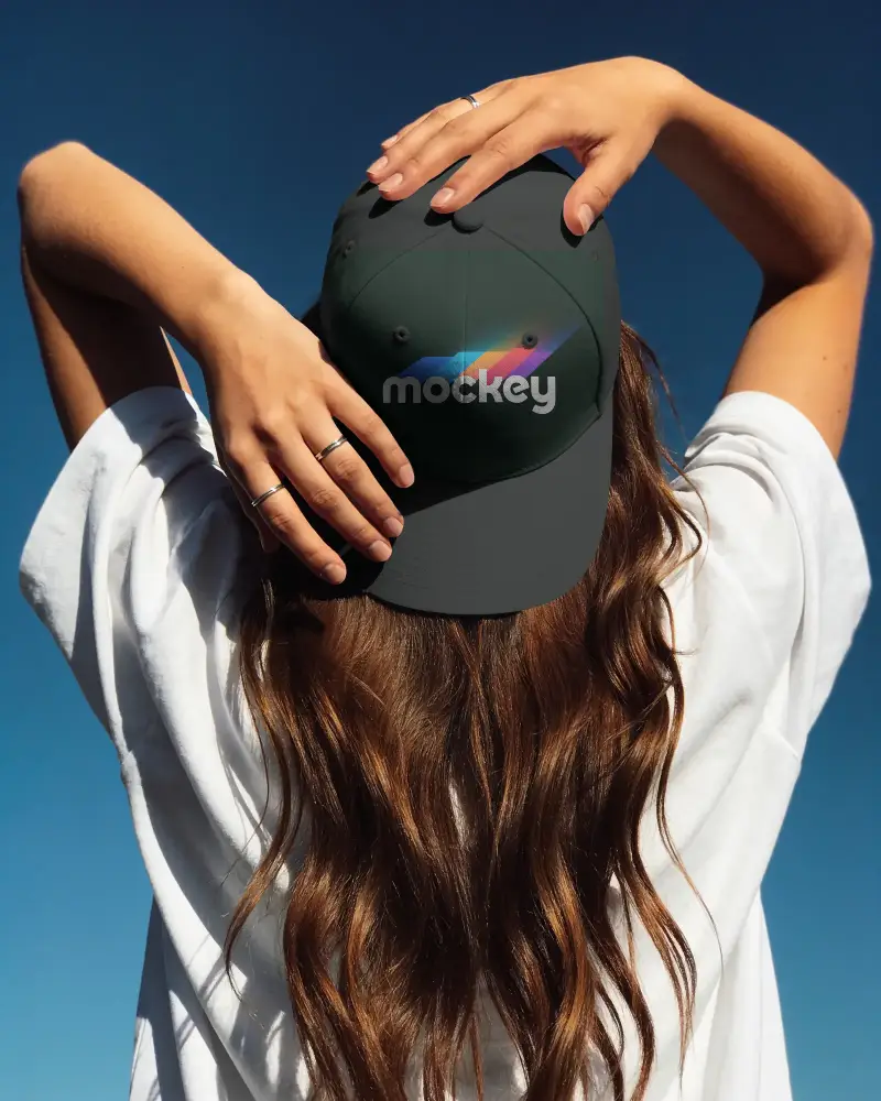 Trendy Blank Baseball Cap Mockup Summer Fashion And Casual Outdoor Style Accessories