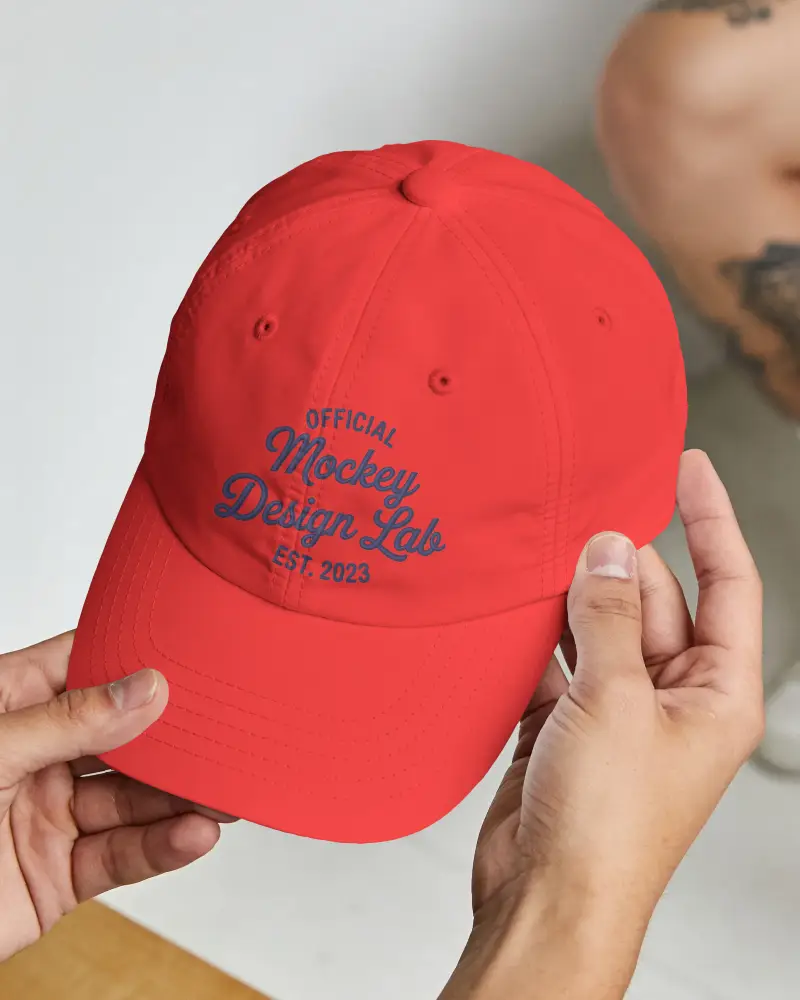 High Quality Baseball Cap Mockup For Stylish Headwear Designs And Promotional Products