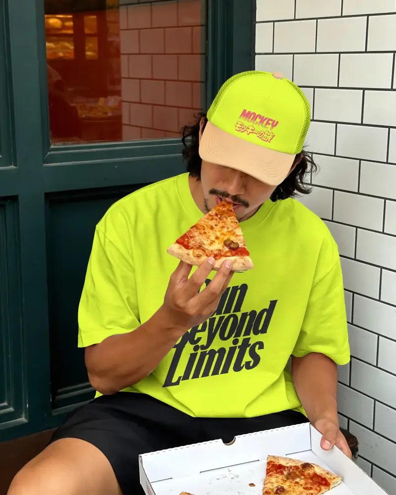 Casual Mens Trucker Cap Mockup Outdoor Streetwear Style For Modern Fashion Brands Marketing