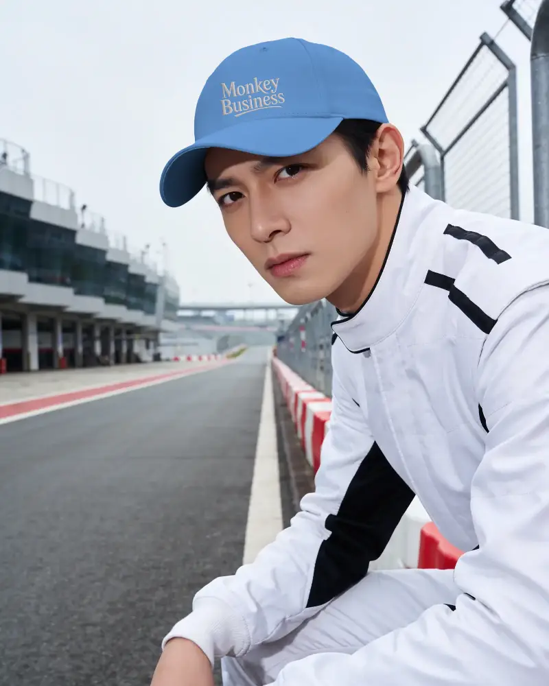 Stylish Durable Racing Cap Mockup Professional Drivers And Motorsport Enthusiasts