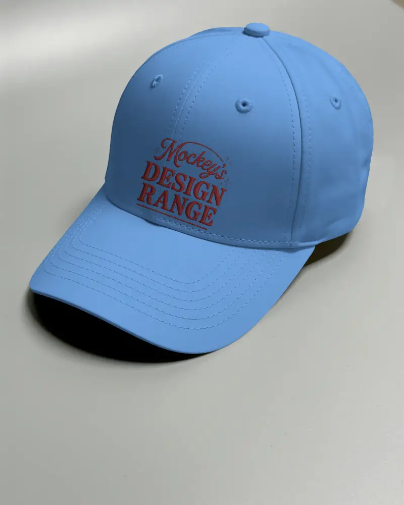 Premium Blank Baseball Cap Mockup Custom Embroidery And Fashionable Headwear Designs