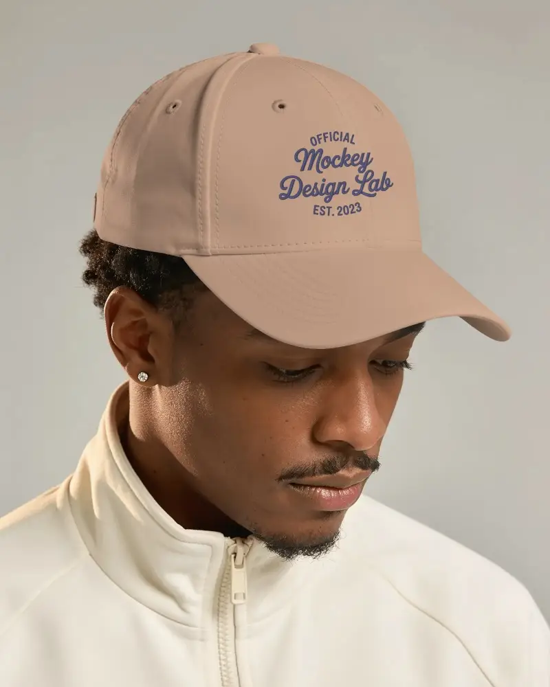 Modern Baseball Cap Mockup For Men Stylish Headwear For Casual Outdoor Activities And Sports