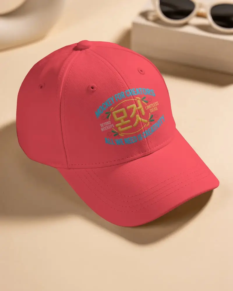 Blank Cotton Cap Mockup Showcasing Simple Design For Customizable Headwear Products