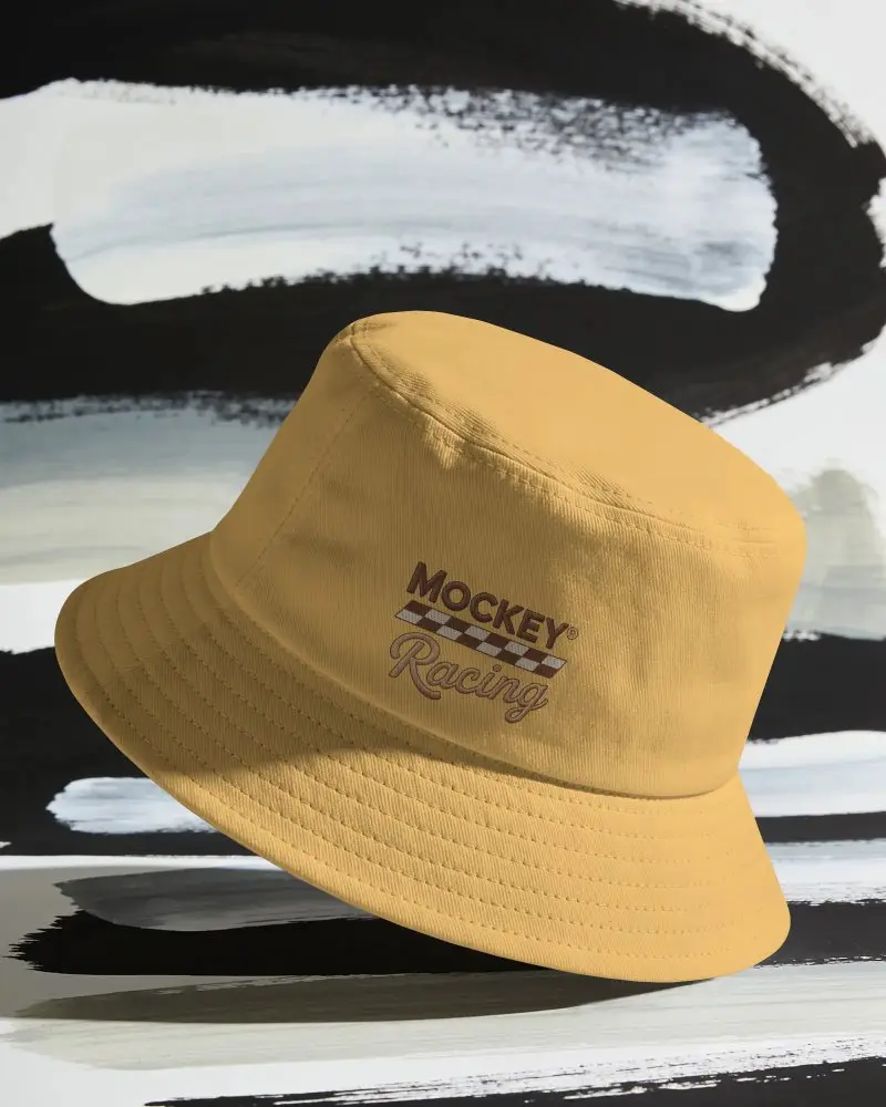 Stylish Bucket Cap Mockup For Custom Logo And Branded Designs On Trendy Accessories