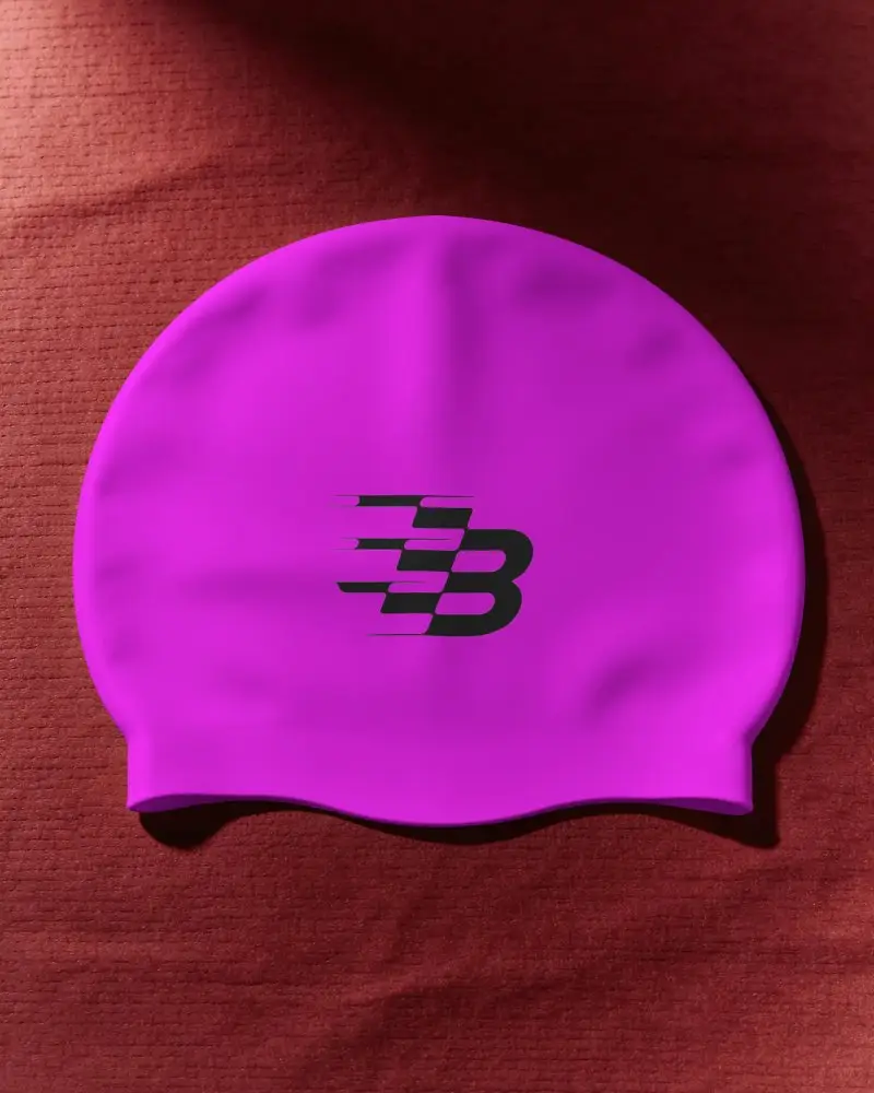 Modern Swimming Cap Mockup With Smooth Texture Ideal For Custom Logo Branding And Promotions