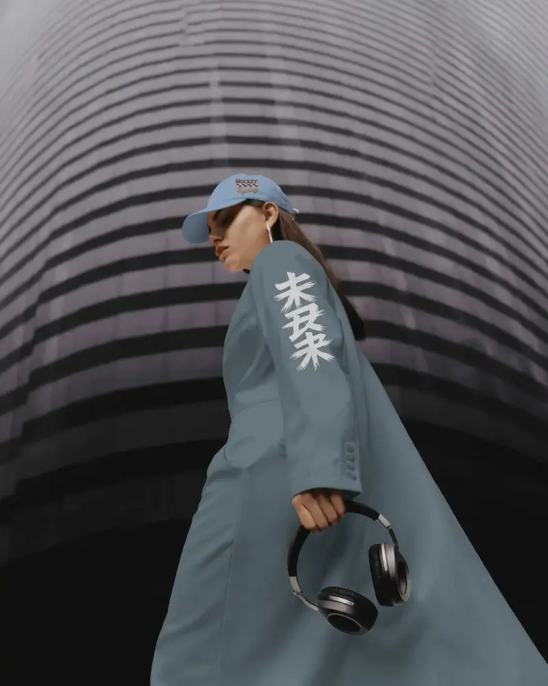 Trendy Casual Cap Mockup Accessory For Stylish Women Urban Modern Streetwear Vibe