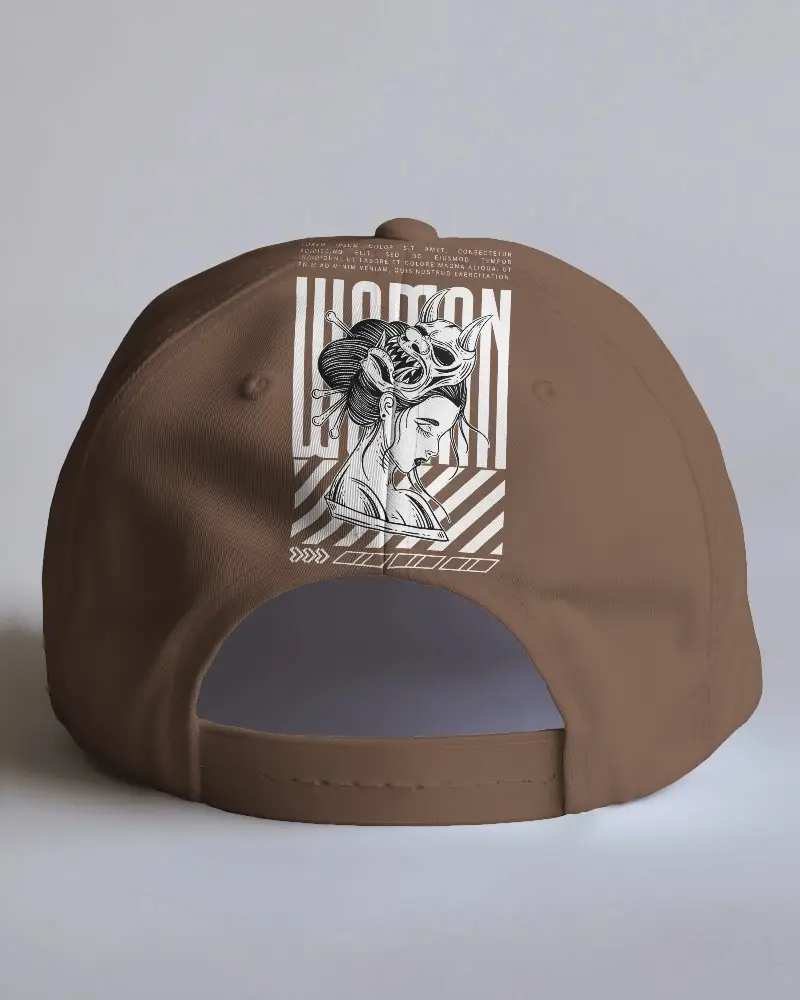 Professional White Baseball Cap Mockup Showing Your Design On Back Perfect For Merchandising And Apparel Customization