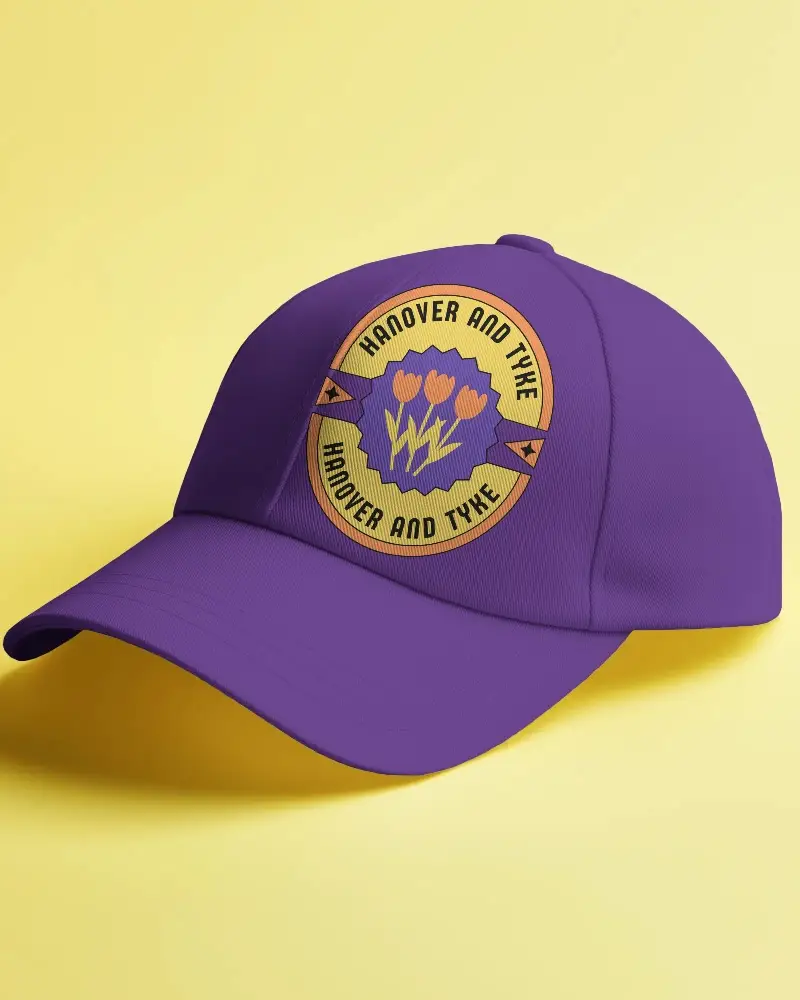 Modern White Cap Mockup Featuring Your Design On Front Against Bright Yellow Backdrop Perfect For Apparel Promotion