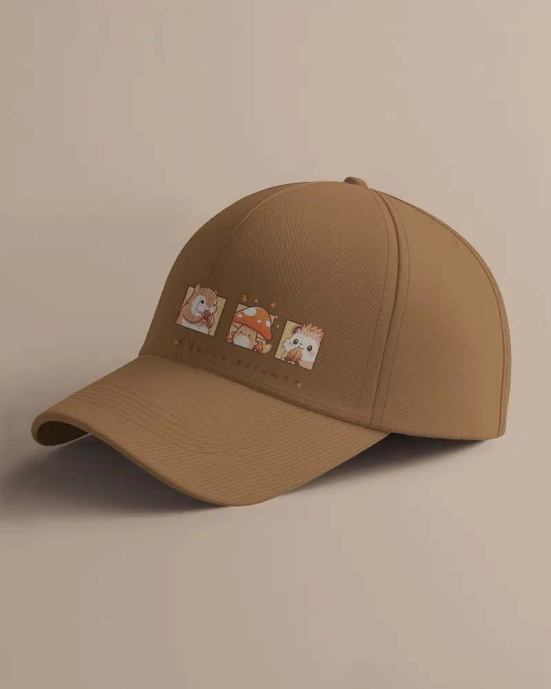 Baseball Cap Mockup With Placeholder Text Centered Clean And Casual Design Neutral Background Sporty Modern Aesthetic Will Work In Some Time Middle