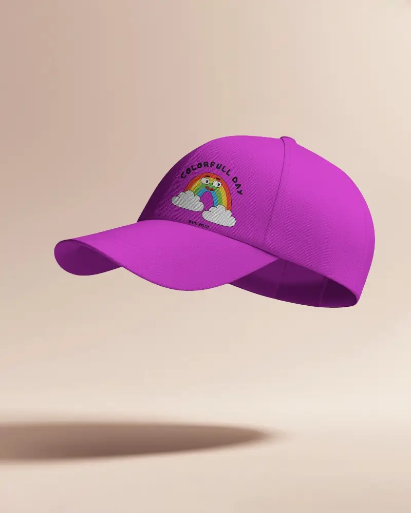 Cap Mockup With Placeholder Text Centered Clean And Casual Design Neutral Background Sporty Modern Aesthetic Will Work In Some Time Middle