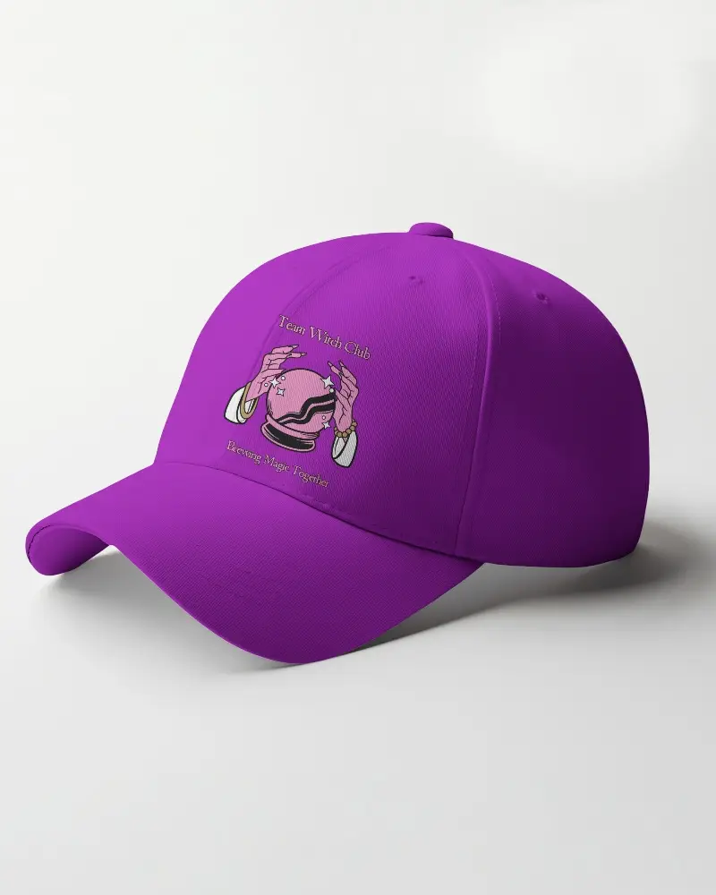 High Contrast White Baseball Cap Mockup Soft Shadow On Bright Surface Clean Presentation