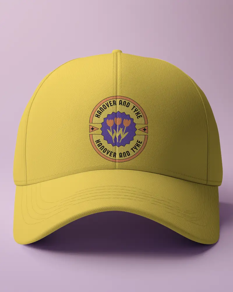 Front View White Baseball Cap Mockup On Pastel Purple Background Bold And Centered Display