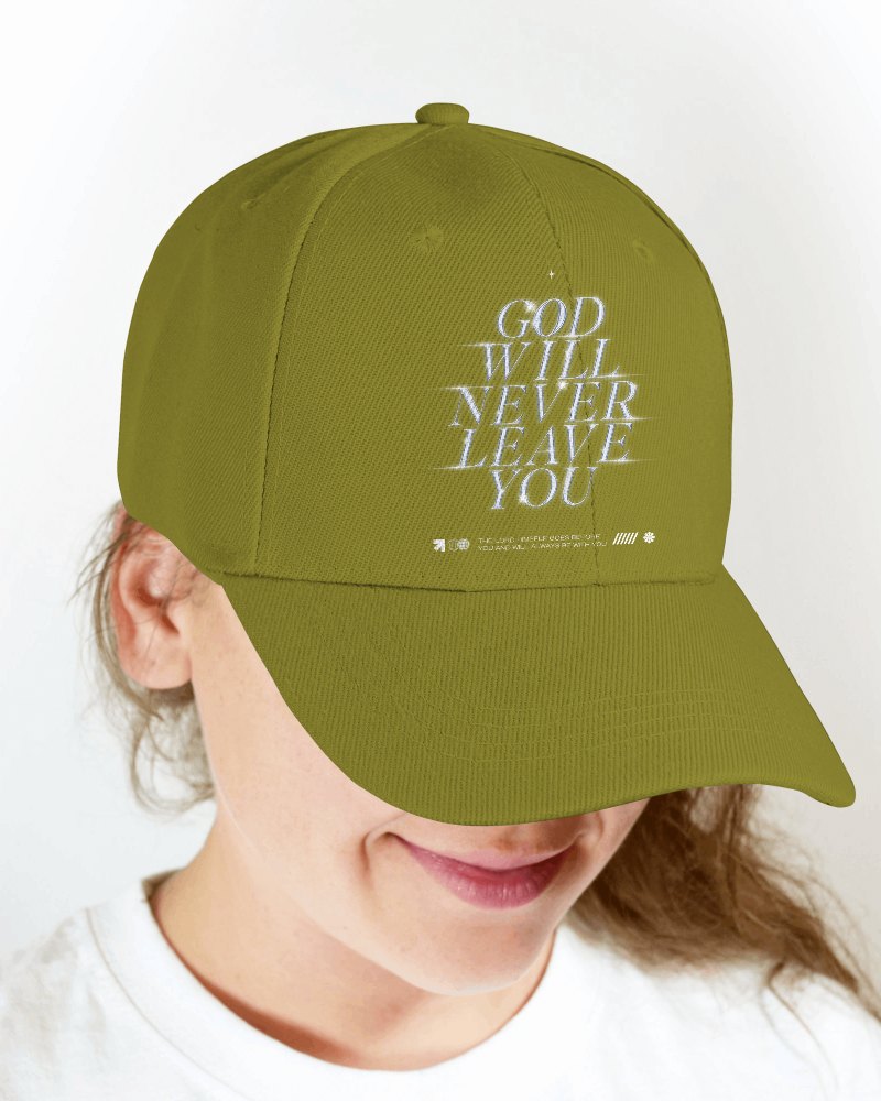 Smiling Dad Hat Mockup In Studio With Clean White Background
