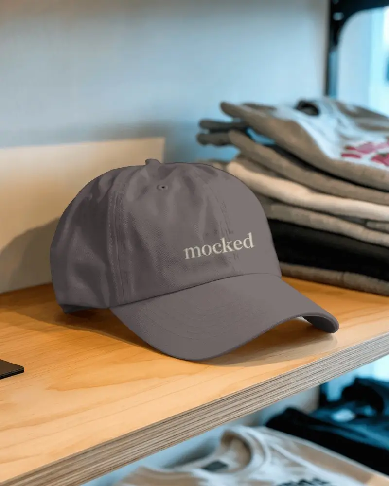 Stylish Baseball Cap Template For Promoting Sportswear Brands And Casual Fashion Apparel