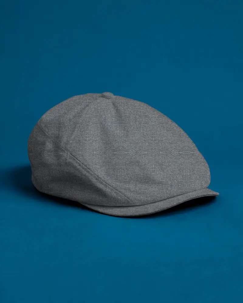 Classic Flat Cap Mockup For Vintage Style Headwear Presentation And Promotional Use