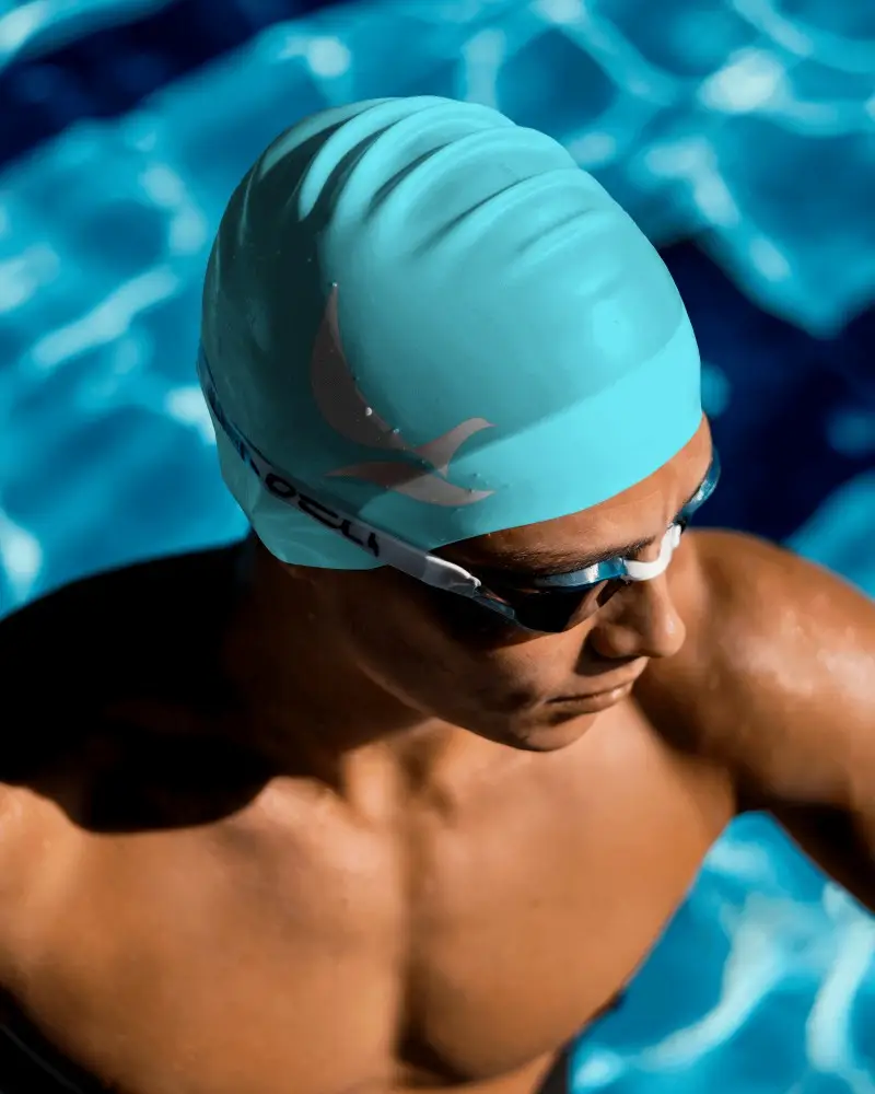Professional Swimming Cap With Anatomic Design For Competitive Aquatic Sports And Training