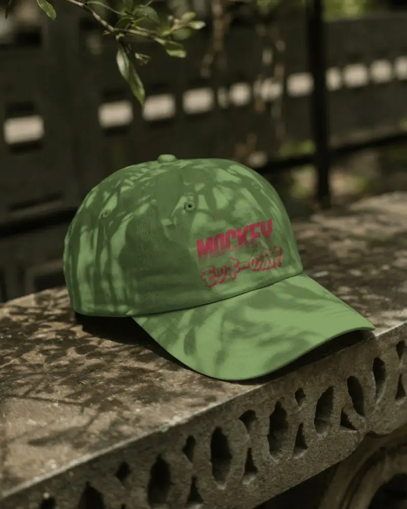 High Resolution Cap Mockup On Textured Surface For Easy Customization Branding Purposes