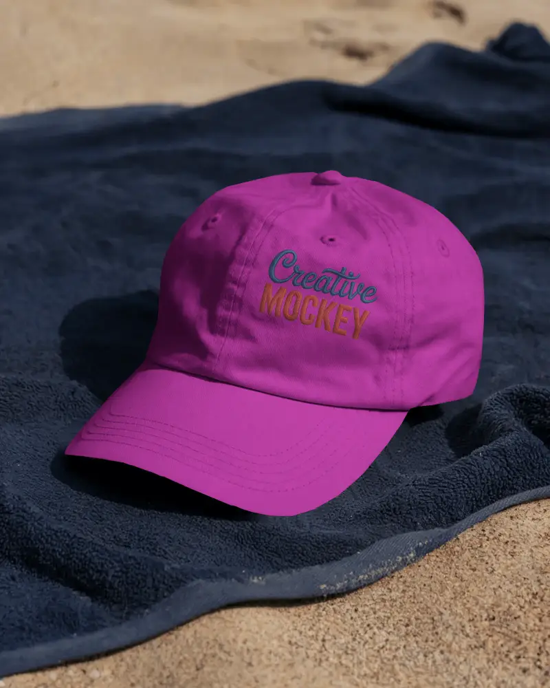 Premium Baseball Cap Mockup Designed For Customizable Sporty Accessories And Outdoor Use