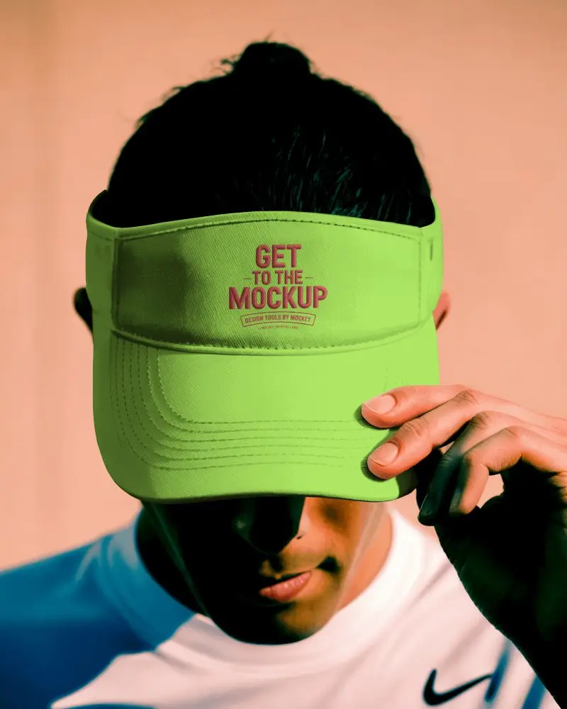 Stylish Sports Visor Cap Mockup For Custom Logo Branding And Athletic Wear Promotions Online