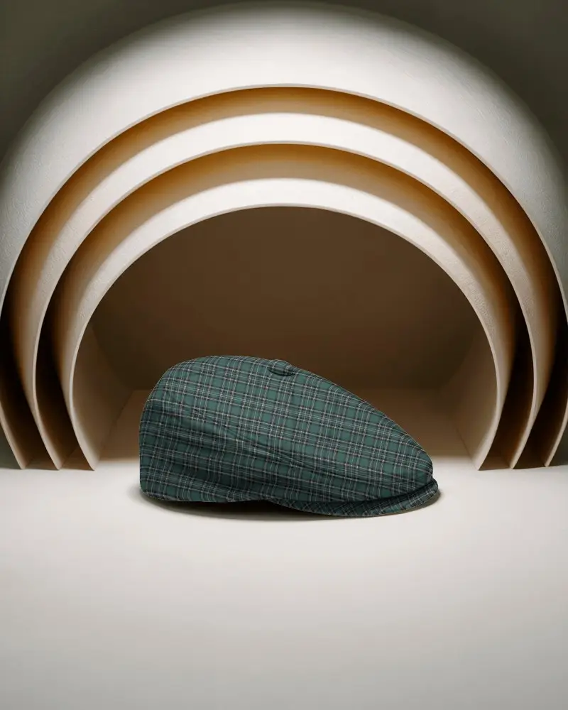 Stylish Flat Cap Mockup For Modern Fashion Accessories And Branding Identity Display