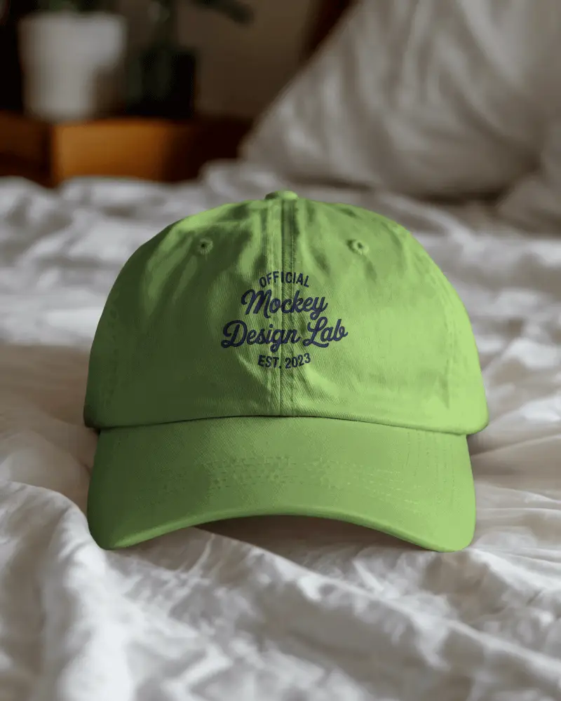 Front View Cotton Sport Cap Mockup Ready For Logo Placement And Marketing Use