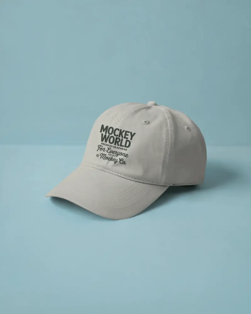 Classic Baseball Cap Mockup For Custom Logos And Branding On Textile Accessories