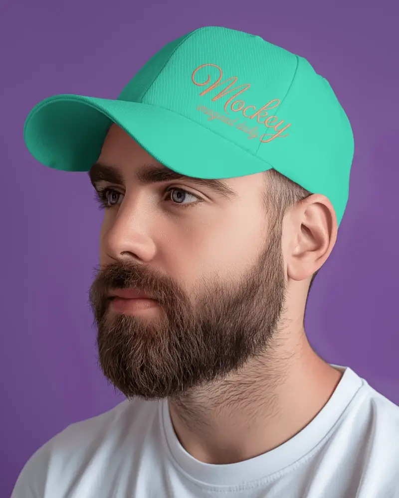 Adjustable Backstrap Baseball Cap Mockup For Casual Wear Sportswear And Promotional Gifts