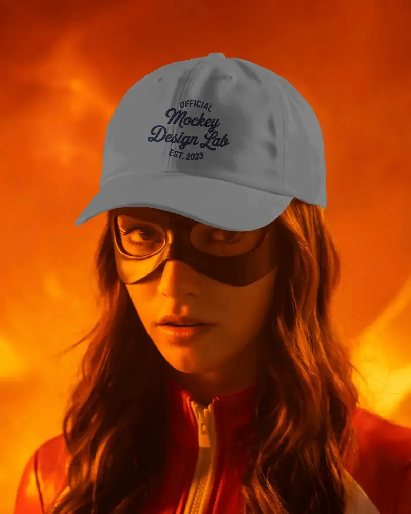 Classic Fitting Baseball Cap Mockup For Custom Logo Designs And Promotional Merchandise