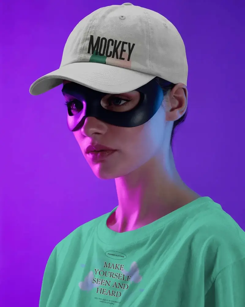 High Quality Casual Cap Mockup For Sportswear And Fashion Accessory Marketing