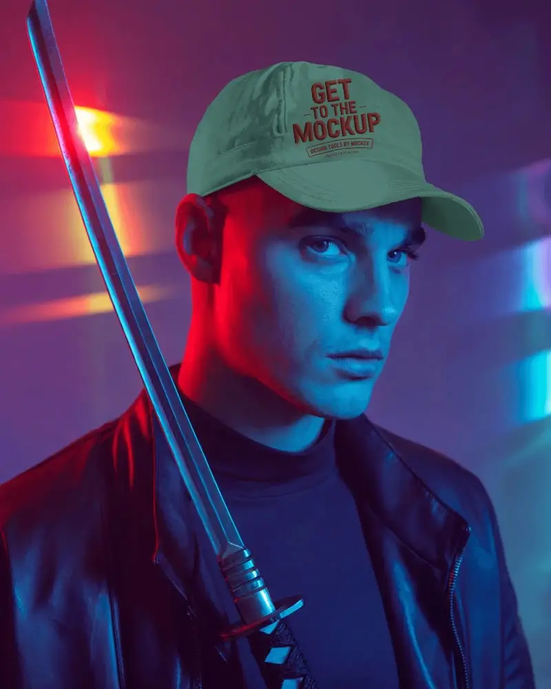 Sleek Minimalist Baseball Cap Mockup Outdoor Headwear For Modern Urban Fashion Enthusiasts