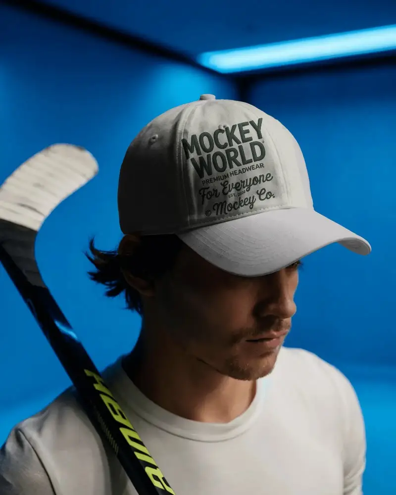 Customizable Cap Mockup For Branded Merchandise And Fashion Accessories