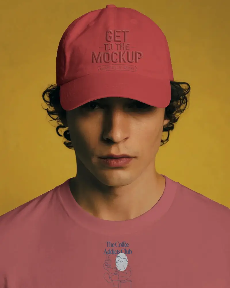 Premium Quality Unisex Baseball Cap Mockup For Custom Logo Branding And Promotional Use