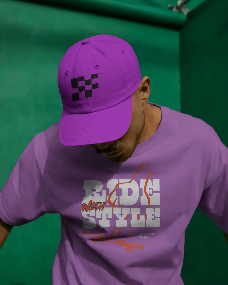 Mens Classic Six Panel Cap Mockup Curved Brim For Casual Outdoor Sportswear And Street Style