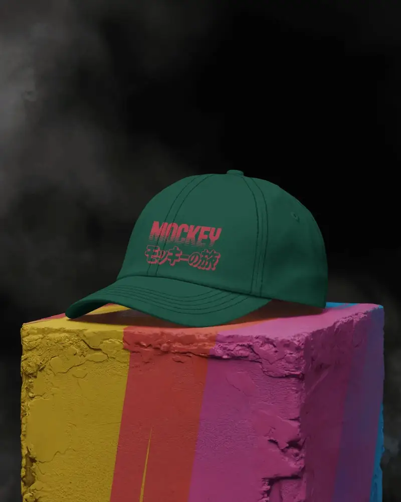 Custom Trendy Baseball Cap Mockup For Branding And Personalized Logo Design Showcase