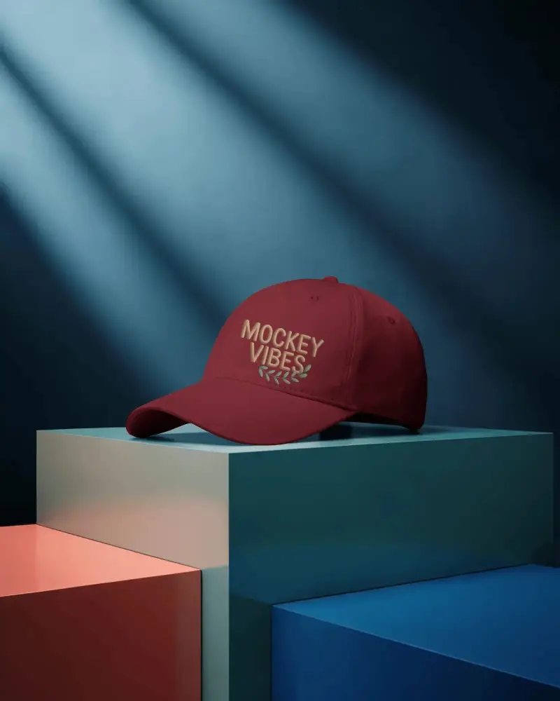 Classic Baseball Cap Mockup For Custom Logo Design And Promotional Brand Marketing Presentation