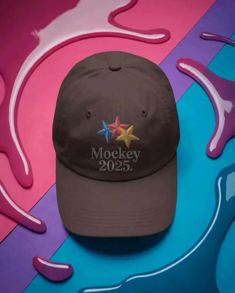 Custom Plain Cap Mockup For Premium Branded Headwear Design Presentation Template
