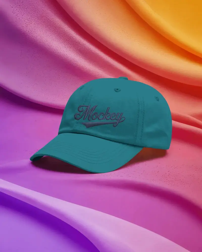 Classic Structured Curved Brim Cap Mockup Ideal For Sports Casual Wear And Sun Protection