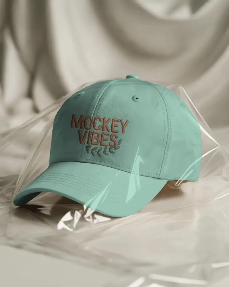 Classic Six Panel Baseball Cap Mockup With Adjustable Closure For Versatile Summer Accessory