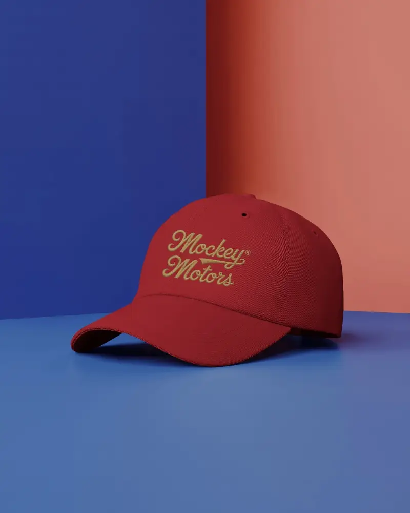 Custom Baseball Cap Mockup For Branding And Logo Presentation Creative Hat Design Template
