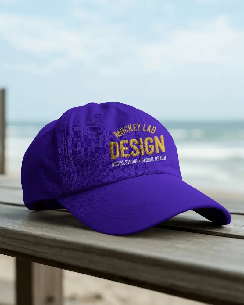 Premium Cotton Twill Lightweight Breathable Cap Mockup For Hiking Travel And Streetwear Fashion