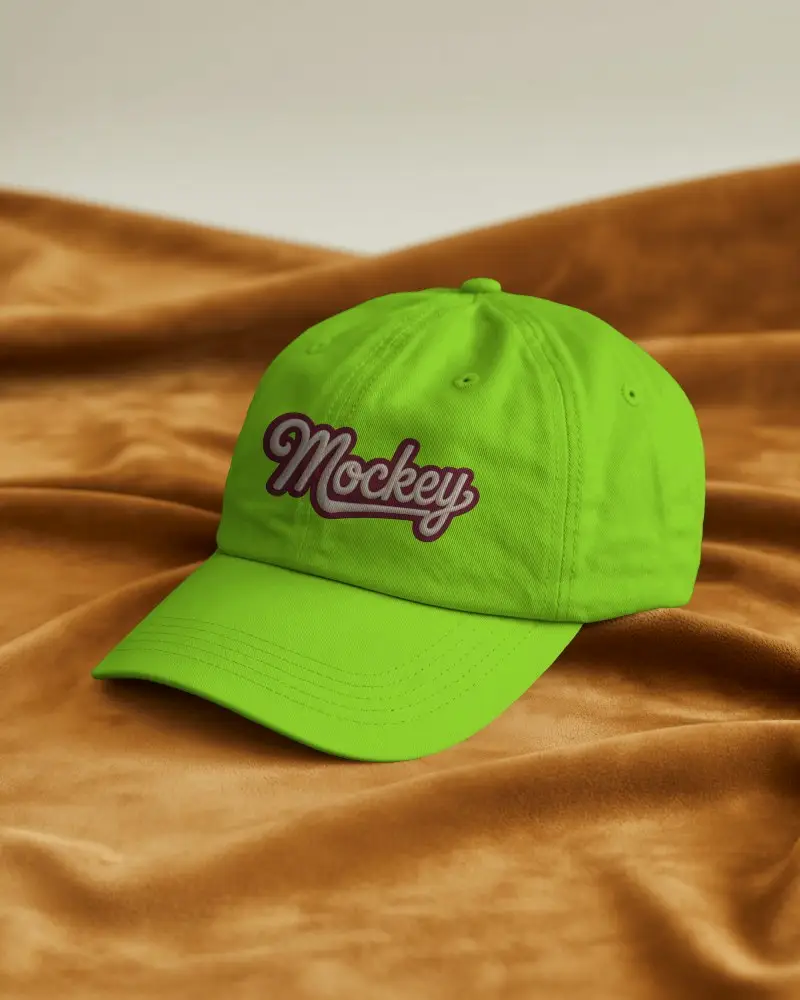 Classic Curved Brim Cap Mockup For Custom Logo Design Showcase And Branding Use