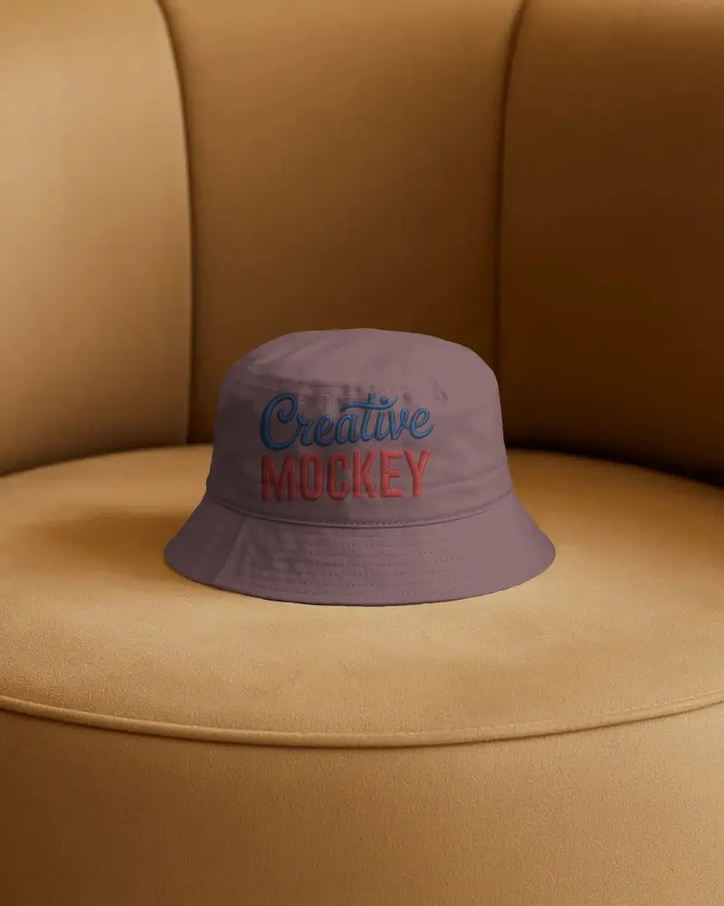 High Quality Bucket Cap Mockup For Custom Branding And Personalized Outdoor Style Accessory