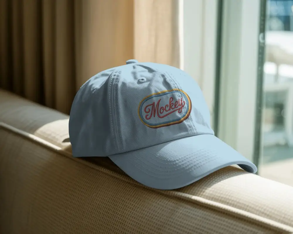 Classic Baseball Cap Mockup Adjustable Strap For Unisex Casual Streetwear Style