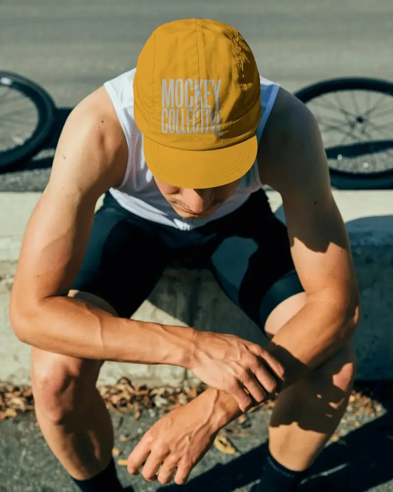 Active Lifestyle Sport Cap Mockup Sun Protection During Outdoor Endurance Training