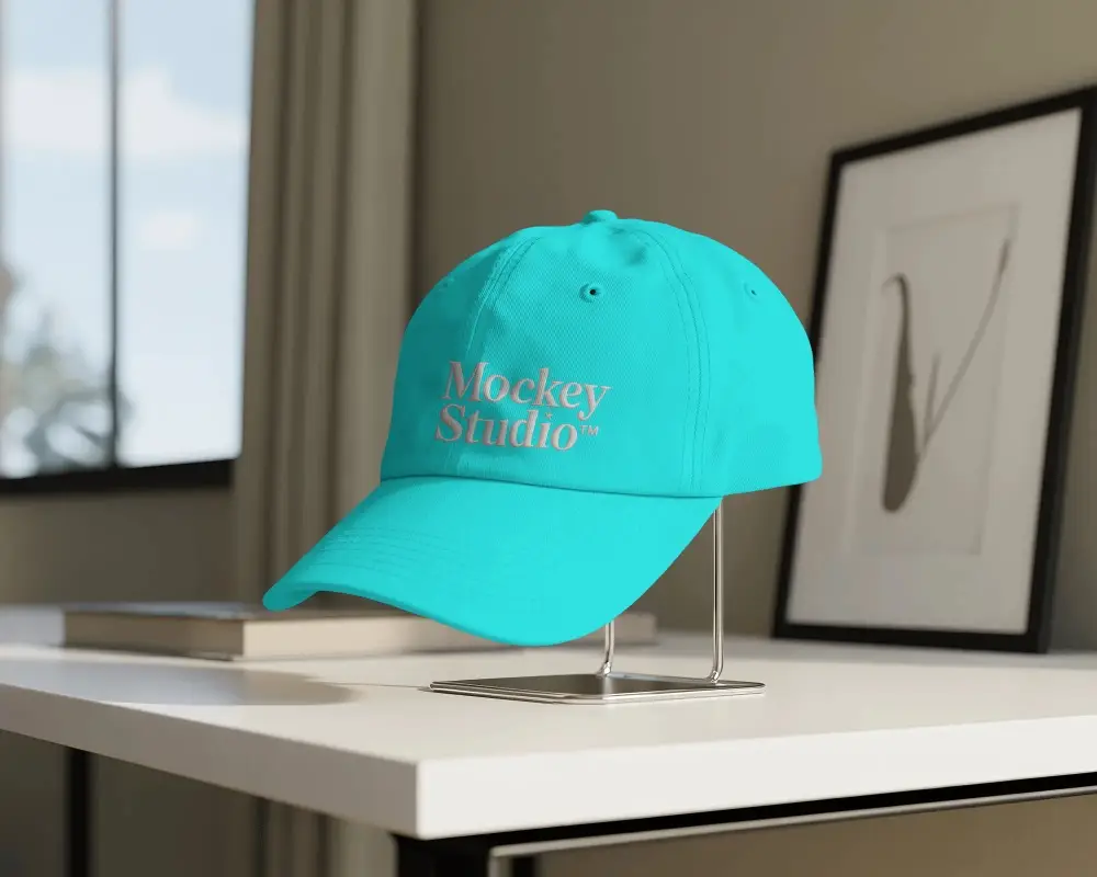 Classic Baseball Cap Mockup For Custom Logo Design And Branded Merchandise Presentation