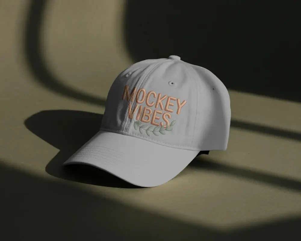 High Quality Baseball Cap Mockup For Custom Logo Display And Brand Promotion Design