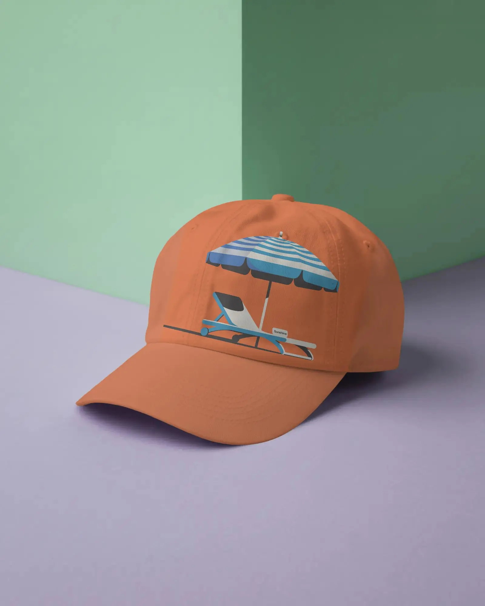 Premium Cap Mockup Showcasing Realistic Texture For Fashion Brand Marketing Material